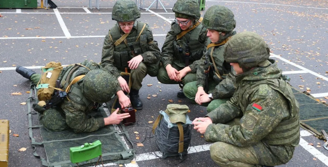 Белорусские военные на занятиях, октябрь 2024-го
