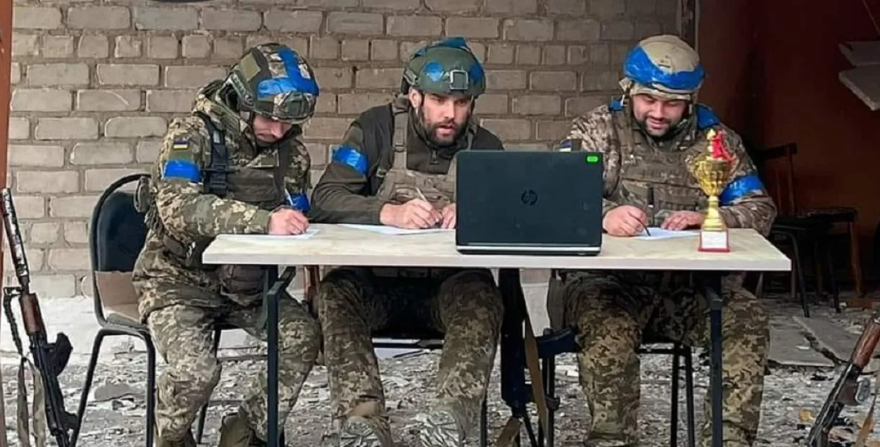 Украінскія вайскоўцы ў Суджы ў Курскай вобласці
