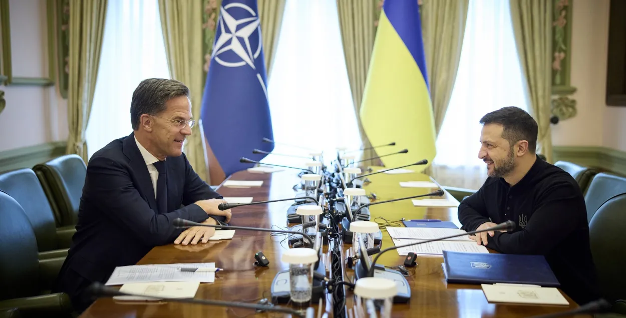 Марк Рютте и Владимир Зеленский
