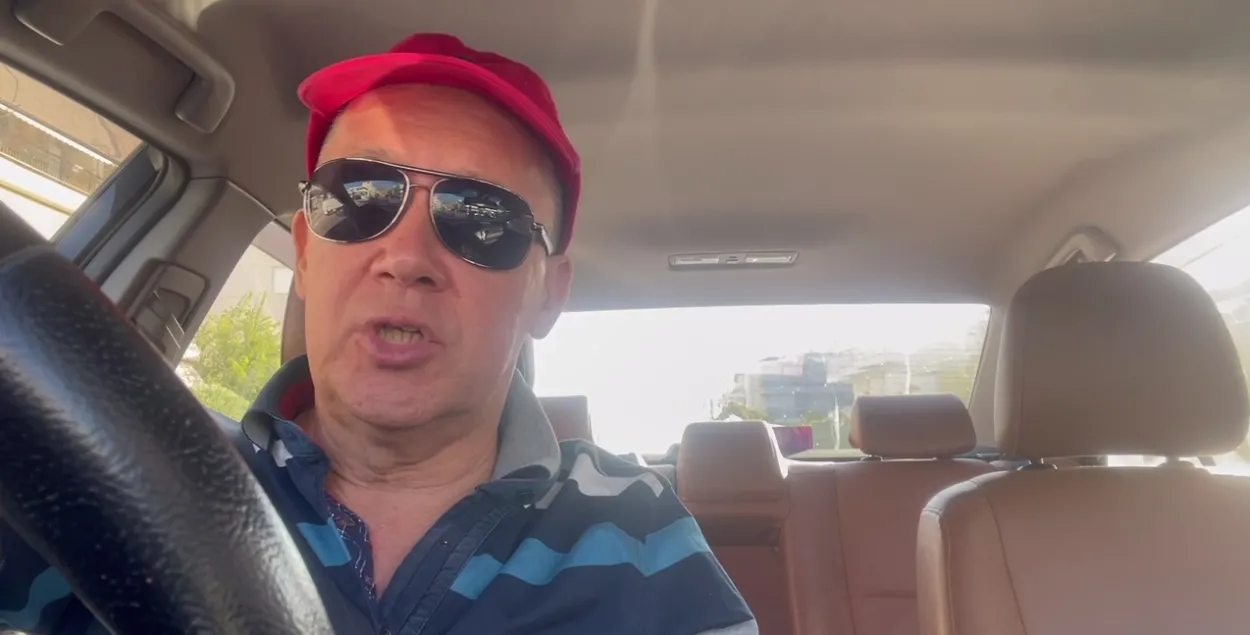 Валерий Цепкало в автомобиле, который арестовывали на границе
