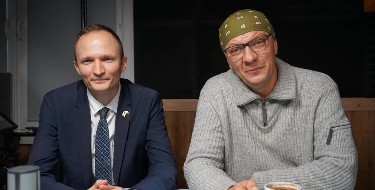 Яўген Дудкін і Алег Кулеша
