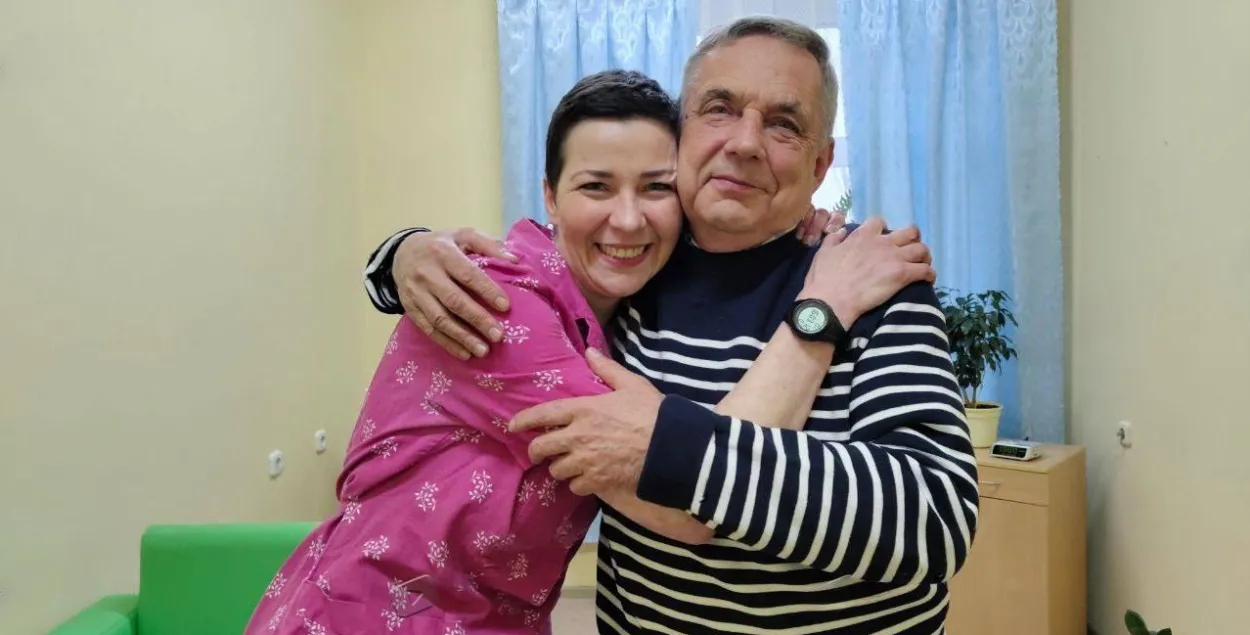 Марыя Калеснікава і Аляксандр Калеснікаў
