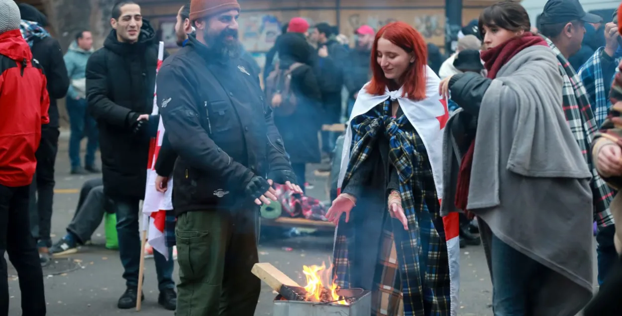 Вулічныя пратэсты ў Грузіі
