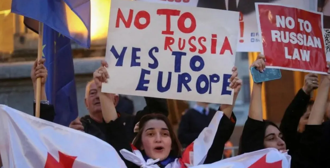 Протесты в Грузии
