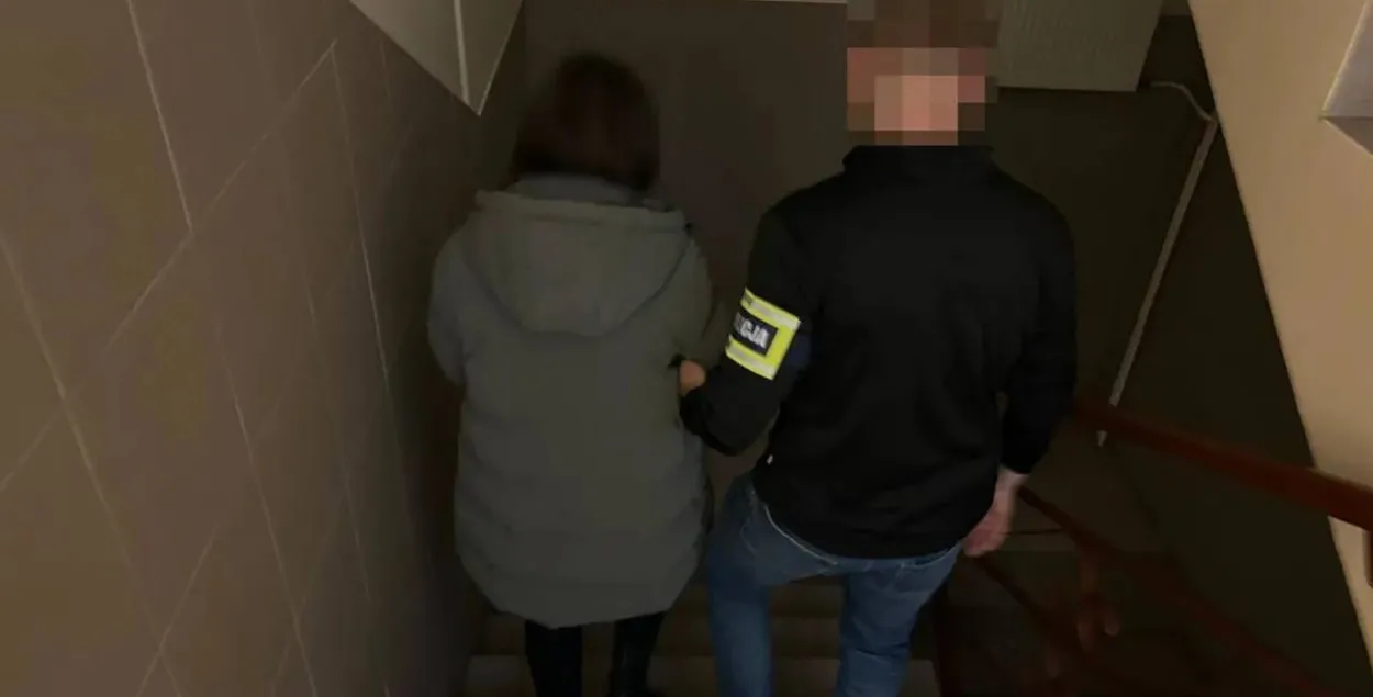 Задержание белоруски в Варшаве
