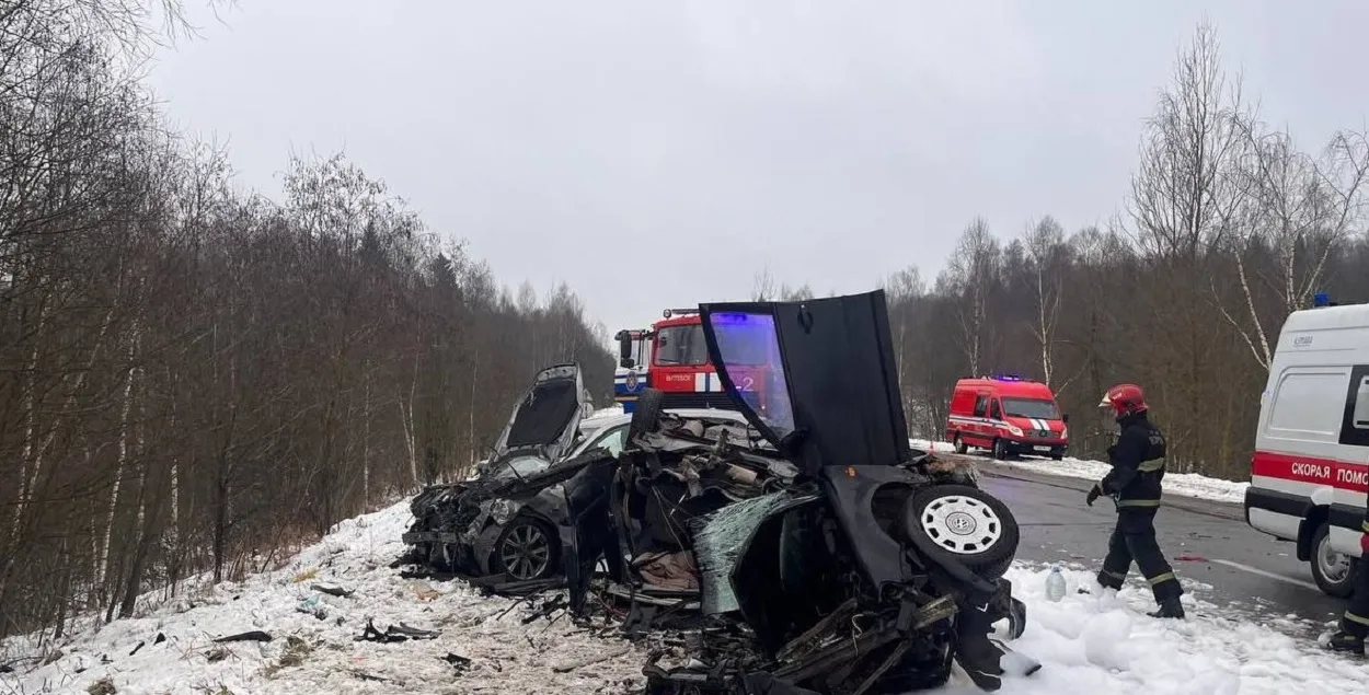 На месте аварии
