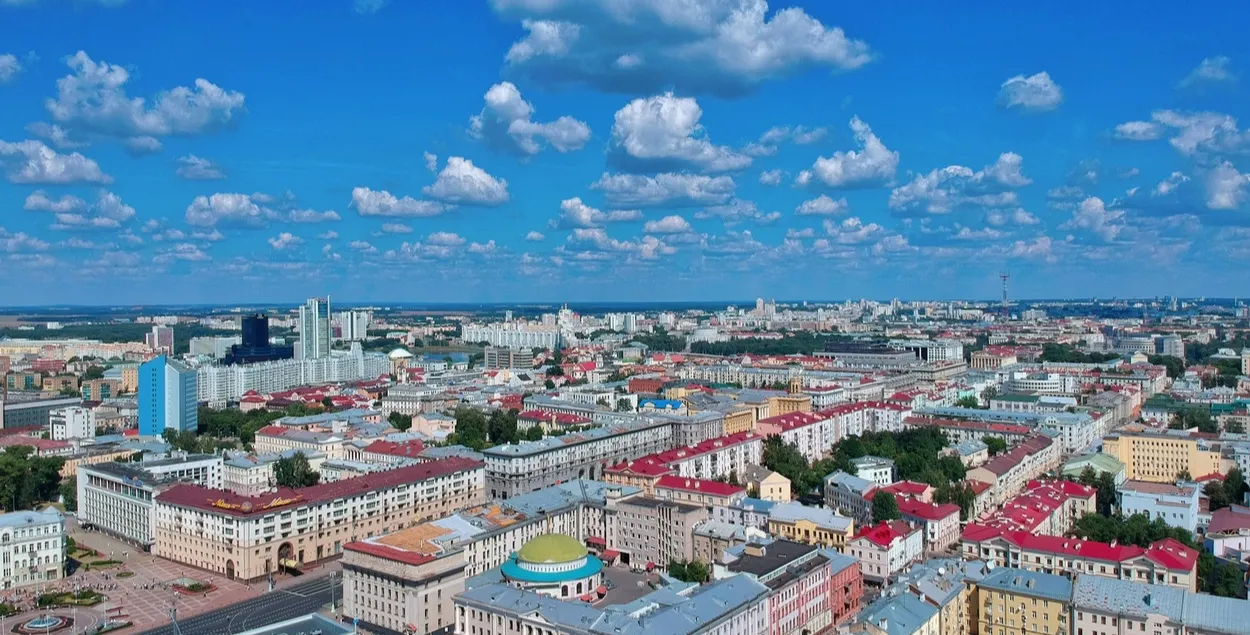 Минск с высоты птичьего полета