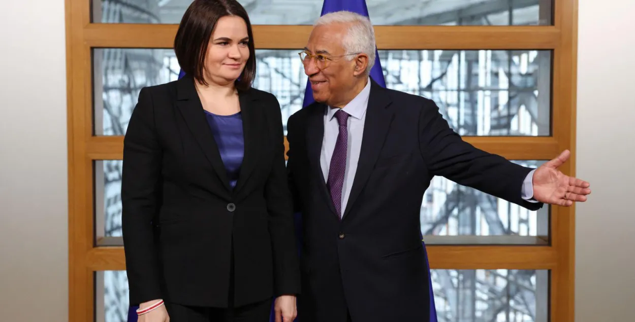 Светлана Тихановская и Антониу Кошта
