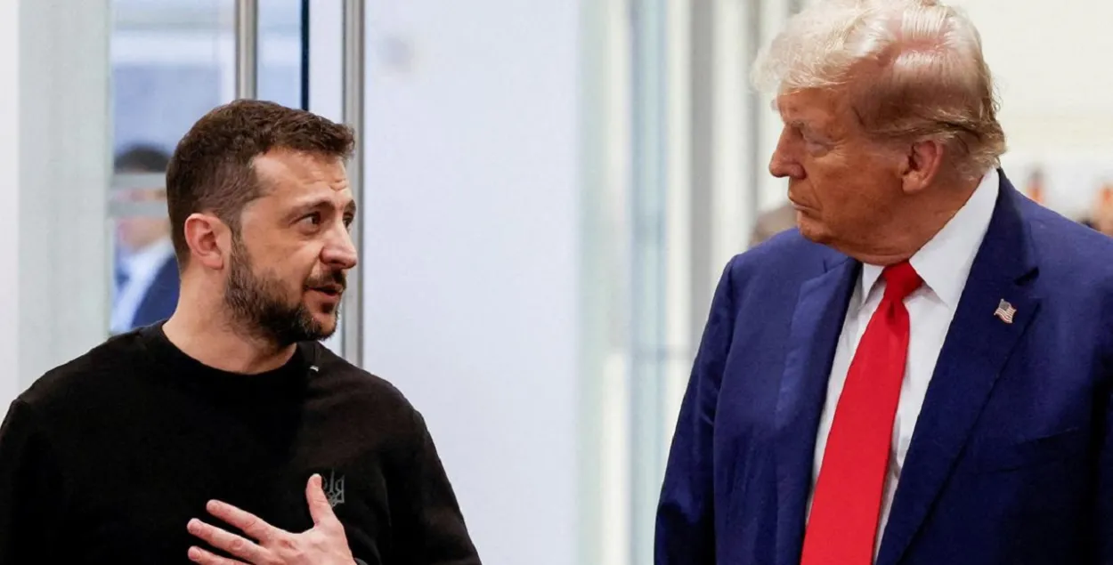 Уладзімір Зяленскі і Дональд Трамп
