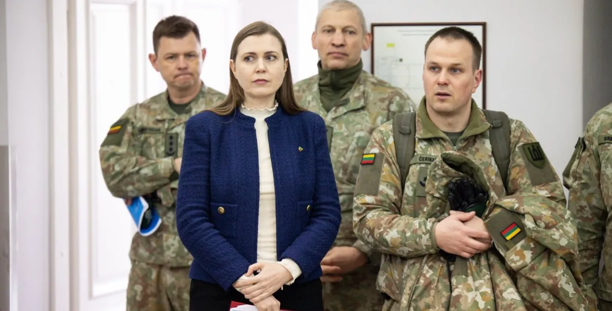 Міністр абароны Літвы Давіле Шакалене
