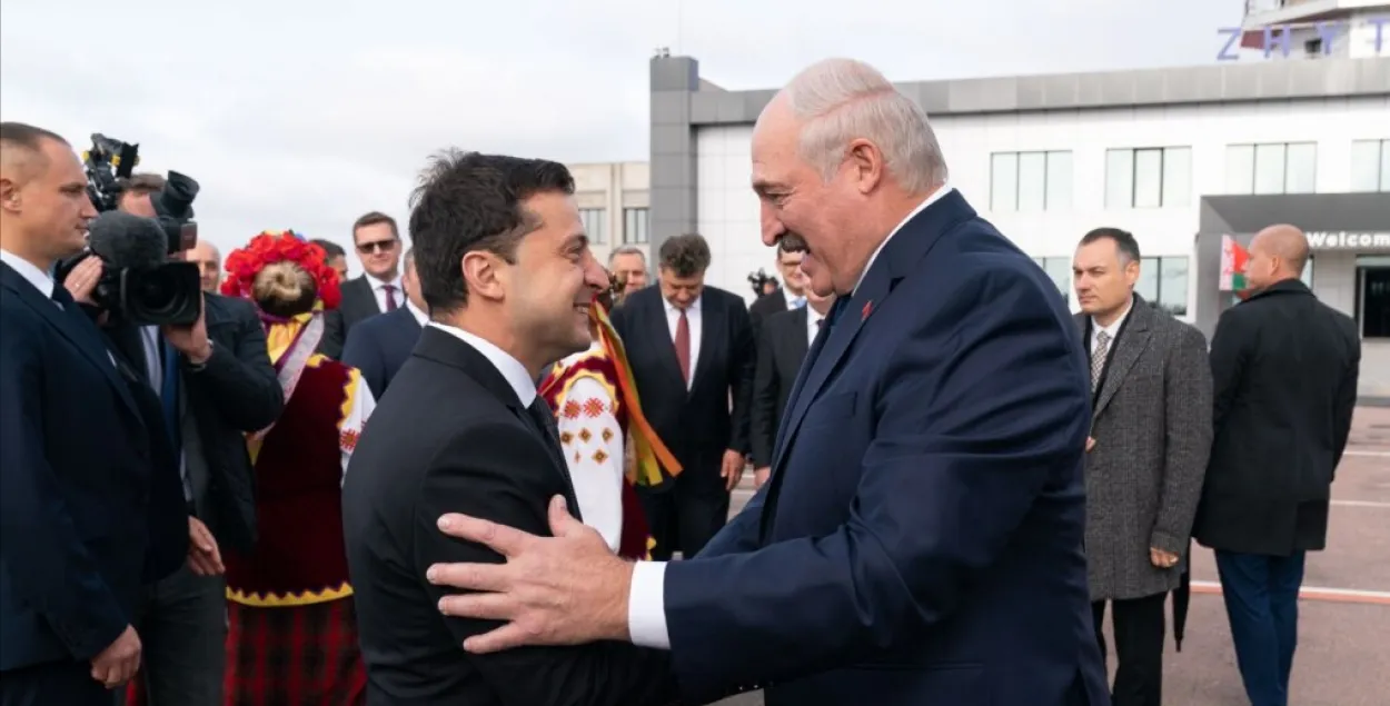 Встреча Владимира Зеленского и Александра Лукашенко в Житомире, осень 2019 года
