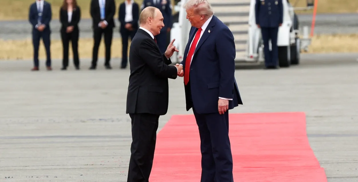 Прэзідэнт Расіі Уладзімір Пуцін і амерыканскі лідар Дональд Трамп
