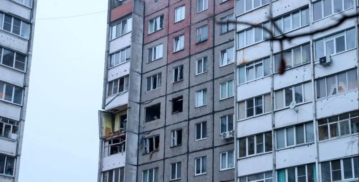 Дом у Гомелі, дзе адбыўся выбух газу
