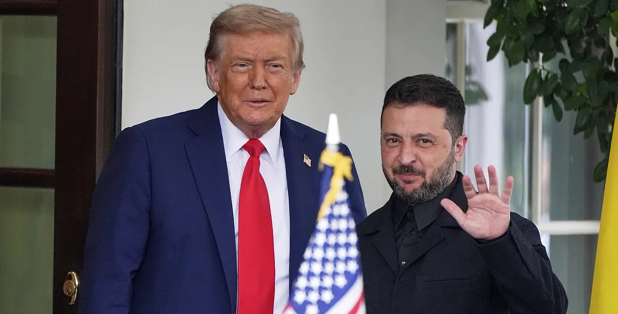 Дональд Трамп і Уладзімір Зяленскі

