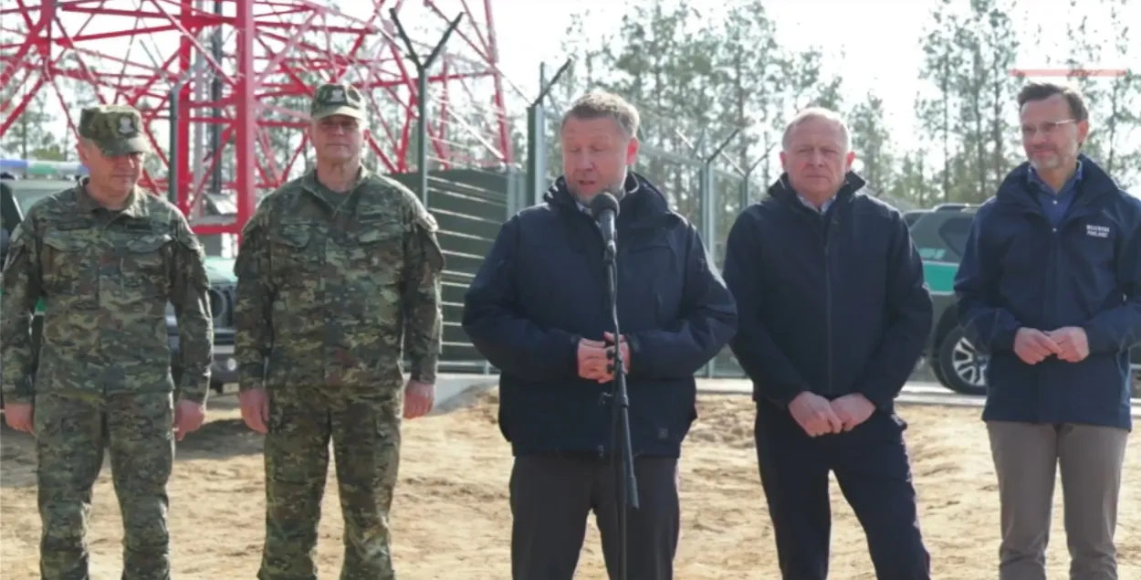 Мартин Кервиньский на открытии противодронового кластера
