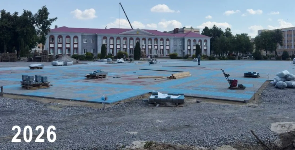 Плошча Леніна ў Калінкавічах
