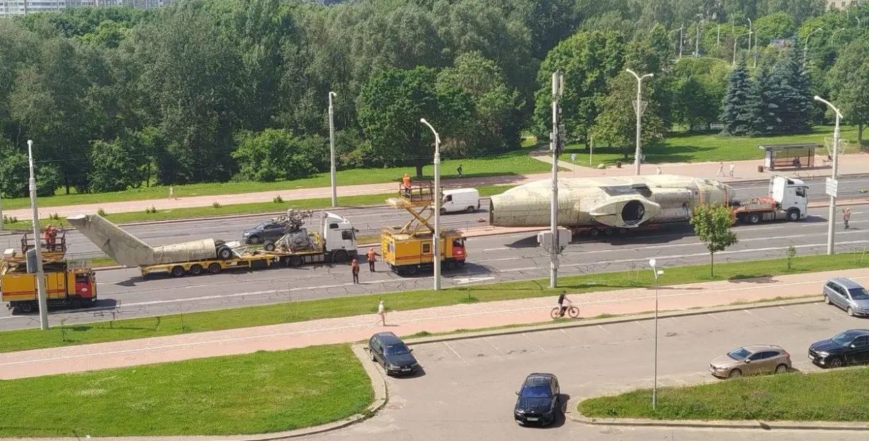 МІ-26 на вуліцах Мінска
