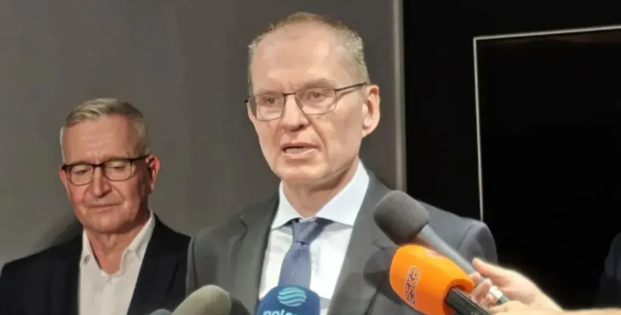 Анджэй Пачобут на брыфінгу ў Беластоку&nbsp;
