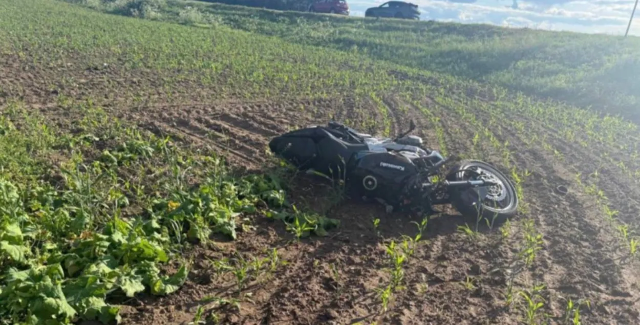 Авария с участием мотоцикла под Гродно
