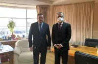 Сергей Алейник и Дирк Шубель / facebook.com/EUinBelarus/