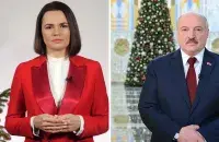 Светлана Тихановская и Александр Лукашенко