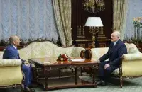 Yevheniy Shevchenko visiting Aliaksandr Lukashenka, April 2021 / president.gov.by
