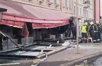 На месте взрыва / fontanka.ru
