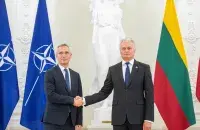 Йенс Столтенберг и Гитанас Науседа / delfi.lt
