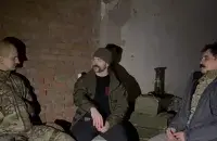 Яўген Карась, Радзівон Батулін ("Гена") і Ігар Янкоў ("Янкі") / Скрыншот з відэа
