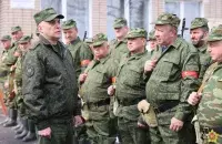 Александр Вольфович с "ополченцами" / t.me/modmilby
