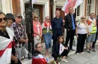 Акция памяти Алеся Пушкина в Лондоне / t.me/novychas
