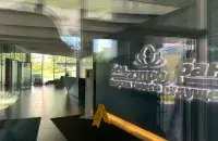 Хол галоўнага офіса "Белгазпрамбанка" / Еўрарадыё