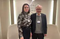 Светлана Тихановская и президент ЕИБ Вернер Хойер / t.me/tsikhanouskaya

