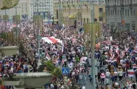 Площадь и проспект Независимости в Минске 23 августа 2020 года / Еврорадио

