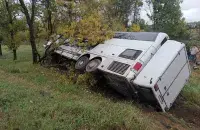 Авария под Фаниполем / t.me/dzr_by

