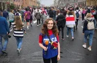 Katsiaryna Andreyeva at work in fall 2020/photo from social feeds