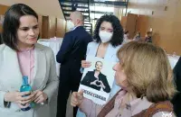 Светлана Тихановская и Светлана Алексиевич на "Berlinale" / Белсат​