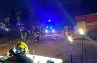 Пожар на заводе "Мотвело" / пресс-служба МЧС
