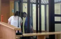 Viktar Paulau&nbsp;and his lawyer / "Vitsebskaya Viasna"