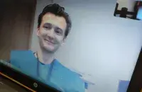 Алексей Судников во время дистанционного судебного заседания / Еврорадио