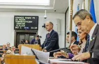 Пасяджэнне аб прызнанні ўладаў РФ тэрарыстычным рэжымам у Сенаце Польшчы
