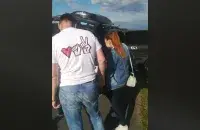 ГАИ остановила "бусик", в котором Тихановская ехала в Борисов / Кадр из видео​
