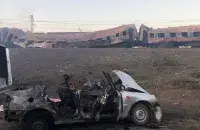 Станция Чаплино&nbsp;после обстрела / Фото из соцсетей