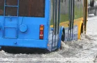 Ливень оставил&nbsp;минчан без общественного транспорта / БЕЛТА