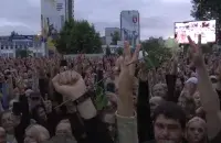 Жодино, 13 августа 2020-го / Скриншот с видео "Радио Свобода​"