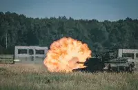 Abrams на полигоне в Польше / twitter.com/mblaszczak