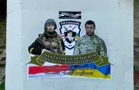 Мурал с портретами "Тромбли" и "Клеща" в Вильнюсе