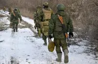 Российские военные на фронте в Украине
