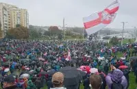 Протесты в Минске в октябре 2020-го
