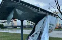 Последствия песчаной бури в Мозыре
